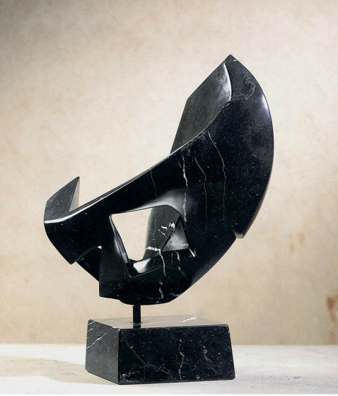 diastole - marmo Nero Marquina cm.58.43.29 1998 (diastole – Marquina Black marble)